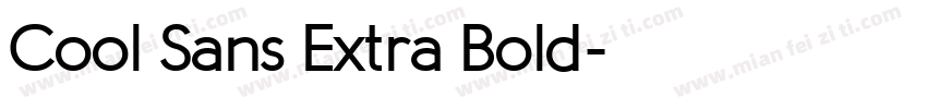 Cool Sans Extra Bold字体转换
